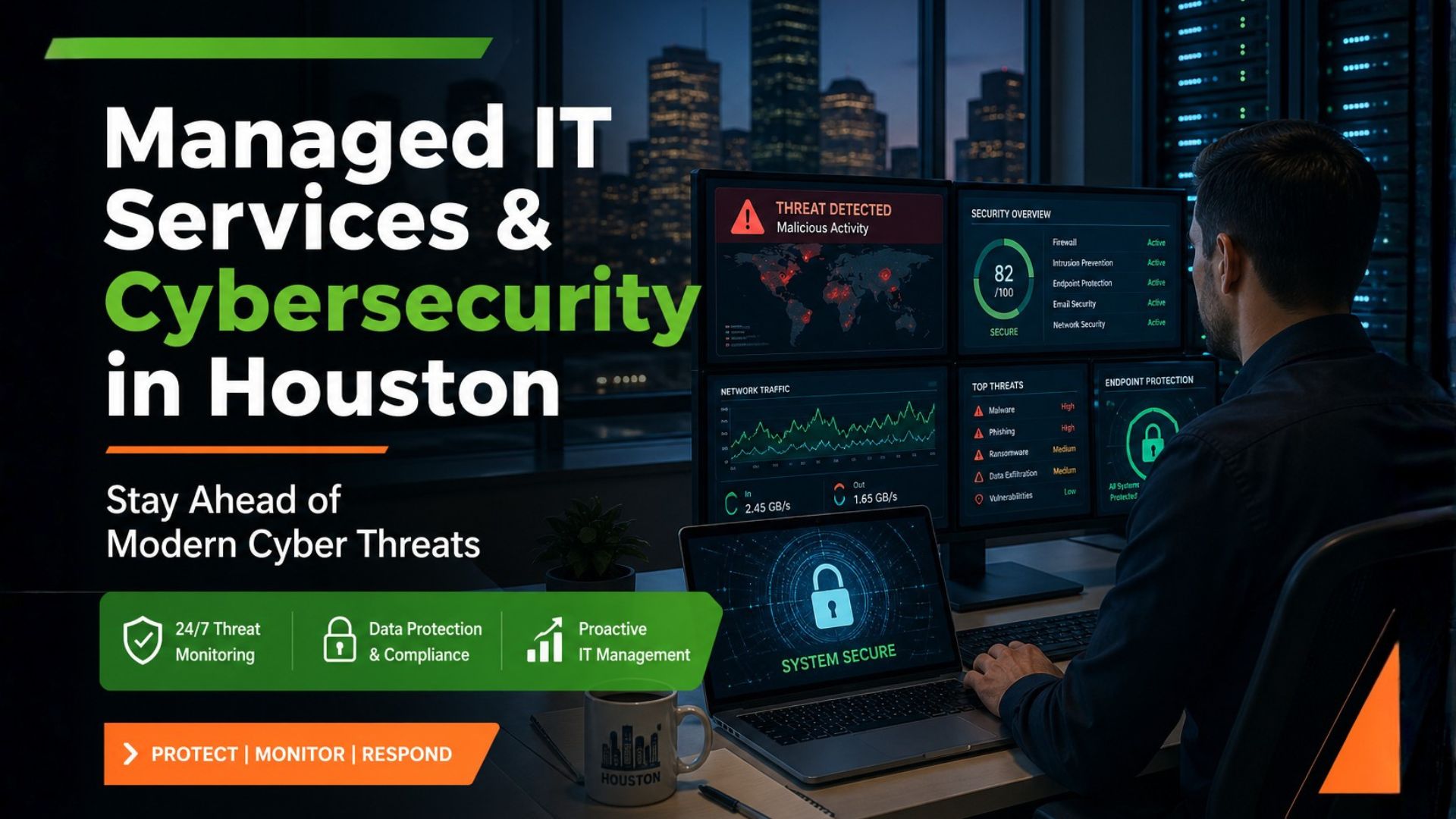 A Guide to How Managed IT Services Help Businesses in Houston Stay Ahead of Cyber Threats
