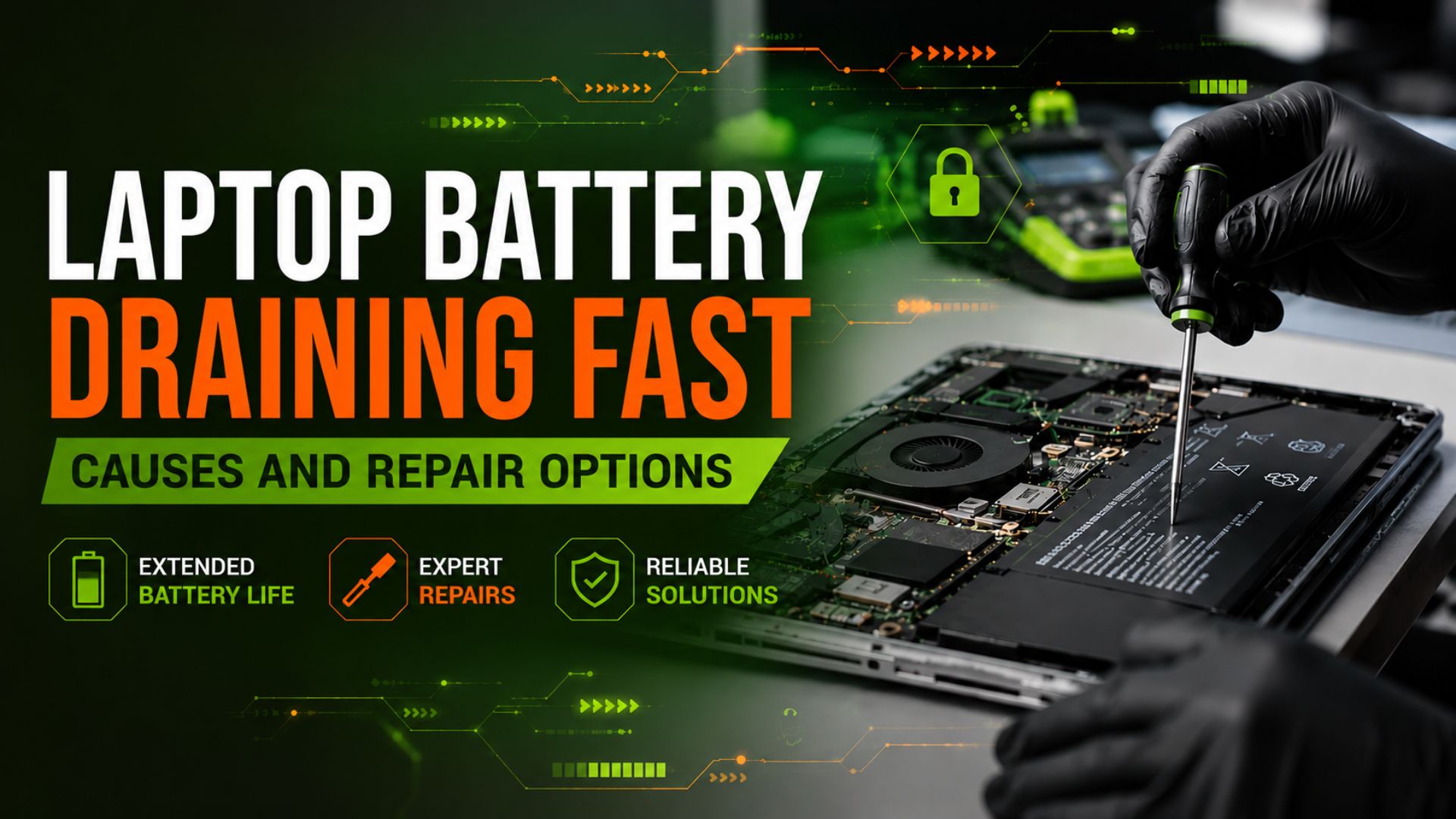 Laptop Battery Draining Fast? Causes and Repair Options