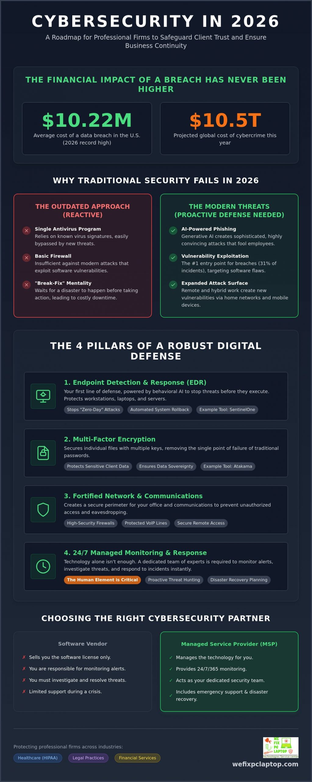 Cybersecurity Solutions: The 2026 Buying Guide for Professional Firms