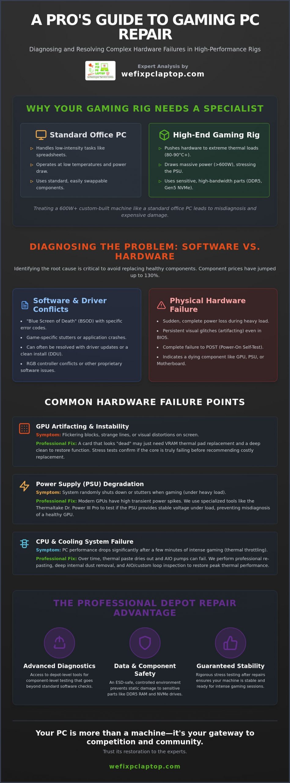 Gaming PC Repair: The 2026 Guide to Restoring Peak Performance