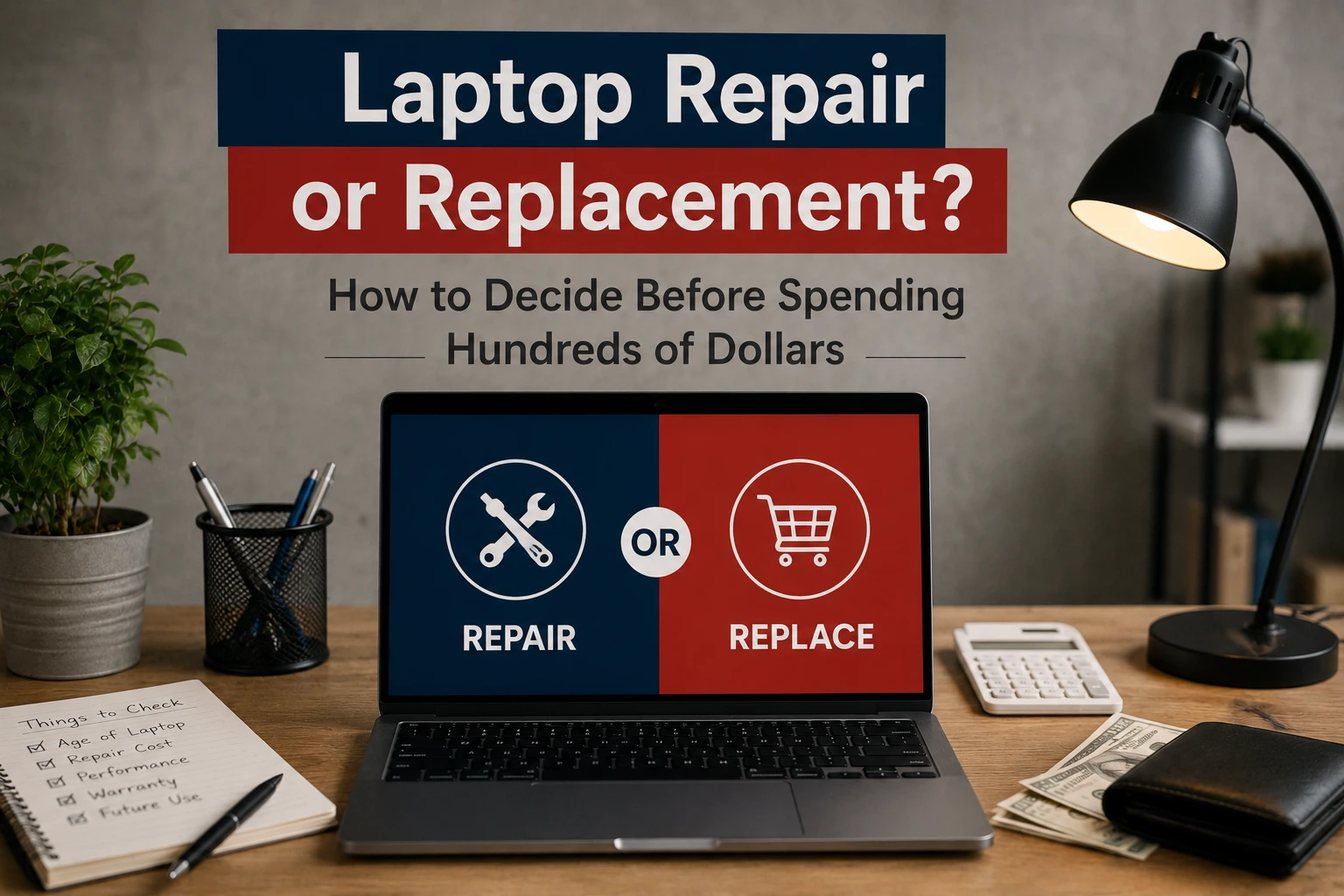 Laptop Repair or Replacement? How to Decide Before Spending Hundreds of Dollars