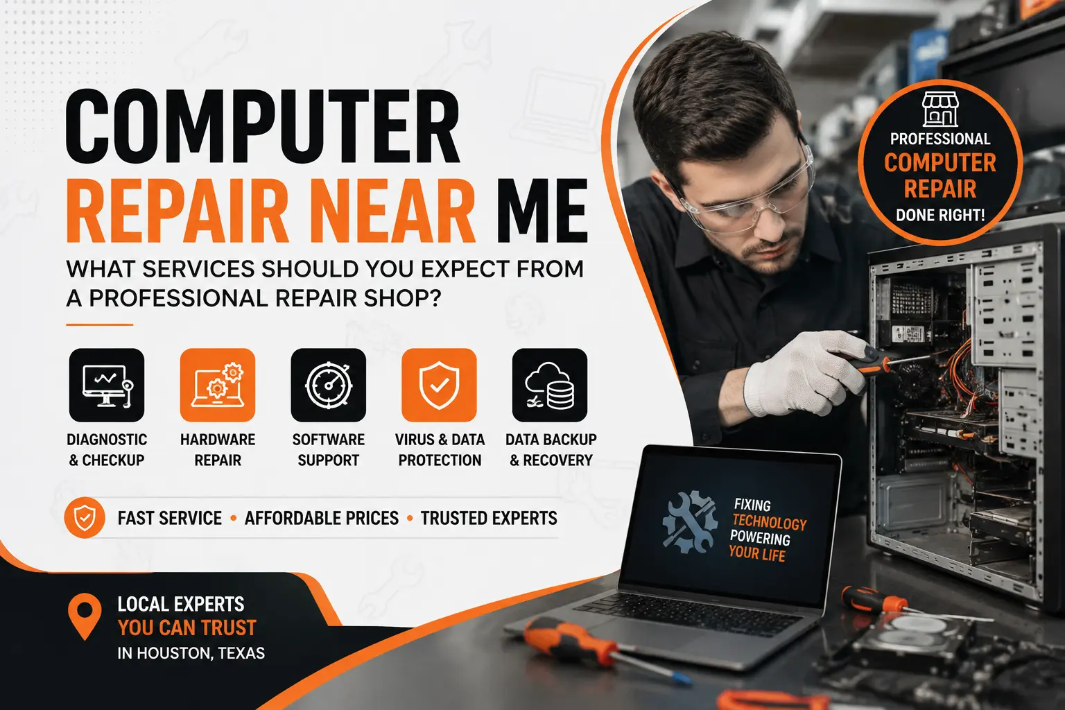 Computer Repair Near Me: What Services Should You Expect From a Professional Repair Shop?