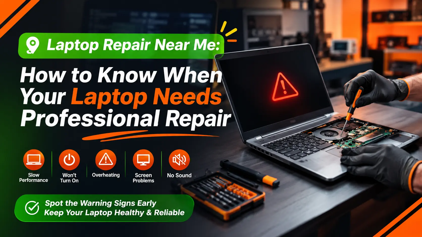 Laptop Repair Near Me: How to Know When Your Laptop Needs Professional Repair